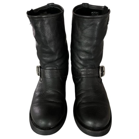 FRYE Veronica Black Leather  Short Boot Size 7.5 - Picture 3 of 12